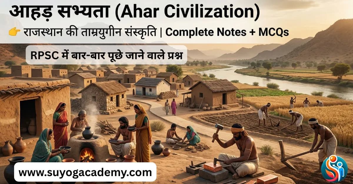 आहड़ सभ्यता (उदयपुर): उत्खनन, बनास संस्कृति और ताम्रवती नगरी का प्रामाणिक इतिहास
