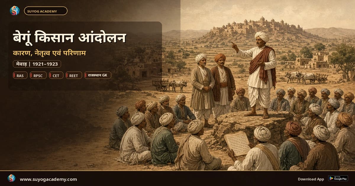 बेगूं किसान आंदोलन: कारण, नेतृत्व एवं परिणाम