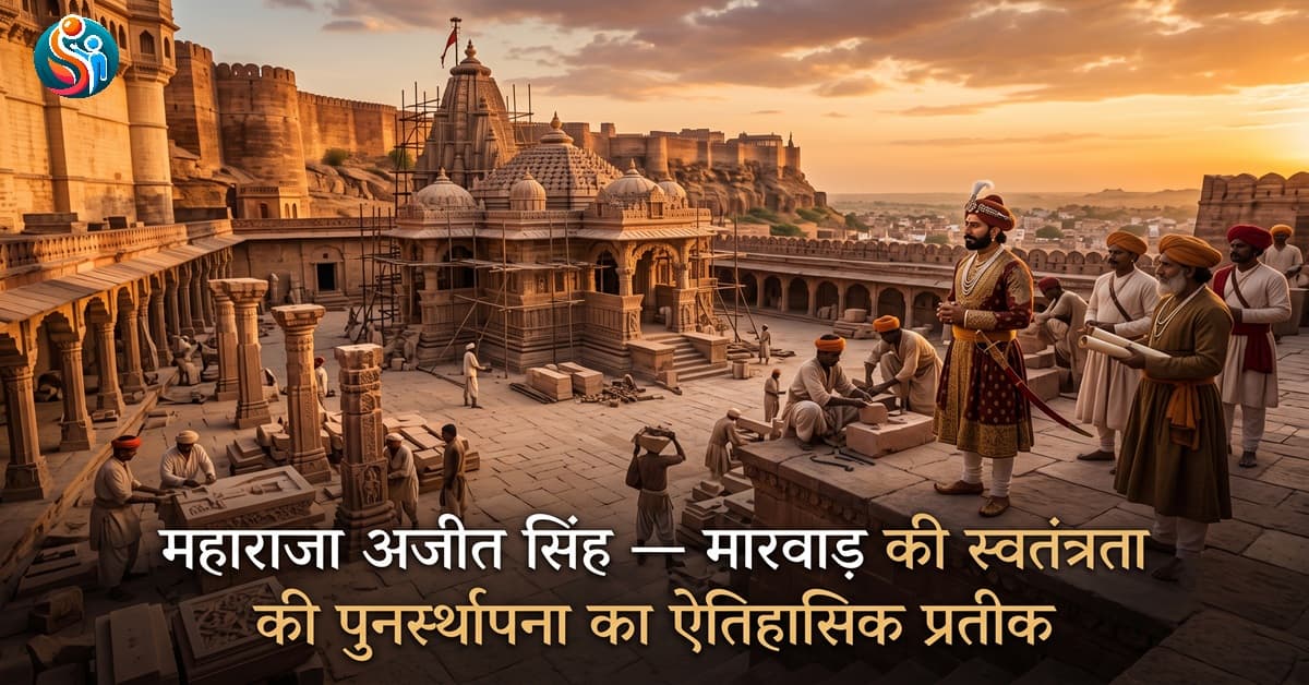 मारवाड़ राजवंश — महाराजा अजीत सिंह: मारवाड़ की स्वतंत्रता की पुनर्स्थापना (RPSC विशेष)