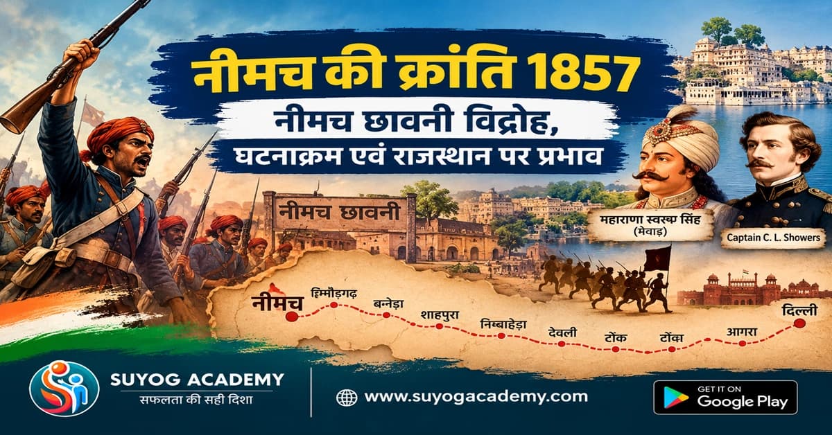 नीमच की क्रांति 1857: नीमच छावनी विद्रोह, घटनाक्रम एवं राजस्थान पर प्रभाव