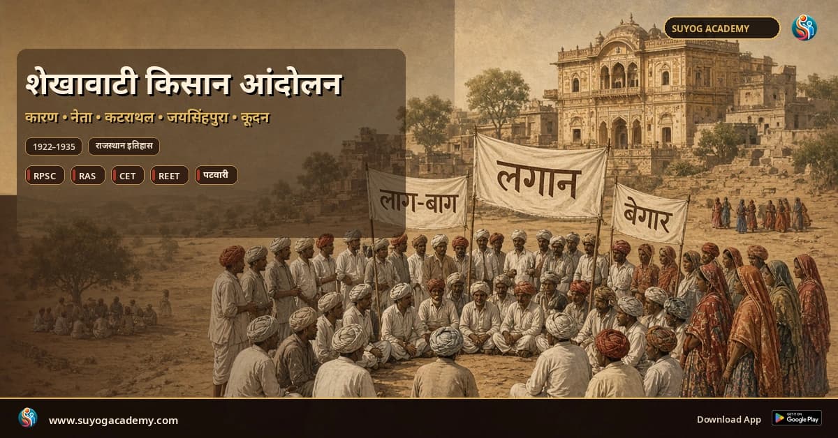 शेखावाटी किसान आंदोलन: कारण, प्रमुख घटनाएँ, नेता, कटराथल, जयसिंहपुरा एवं परिणाम
