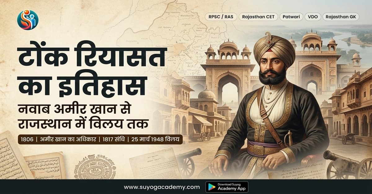 टोंक रियासत का इतिहास: नवाब अमीर खान से राजस्थान में विलय तक