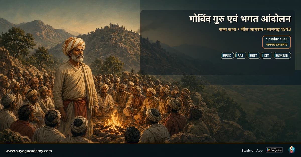 गोविंद गुरु एवं भगत आंदोलन: सम्प सभा, मानगढ़ हत्याकांड और पूरा इतिहास