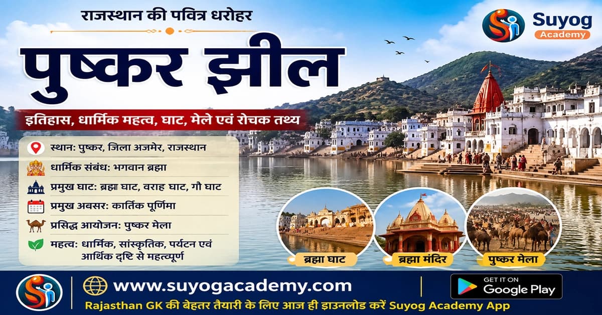 पुष्कर झील (Pushkar Lake): राजस्थान की पवित्र झील