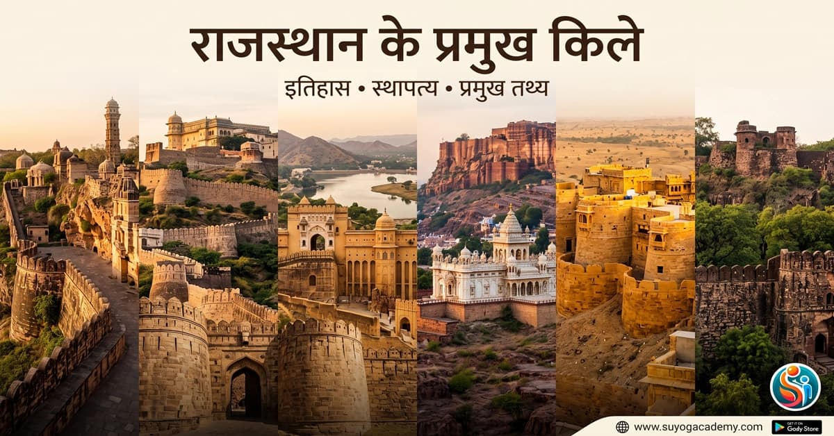 राजस्थान के प्रमुख किले (दुर्ग): इतिहास, स्थापत्य, प्रकार एवं परीक्षा उपयोगी तथ्य