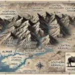 Aravalli mountain range in Rajasthan